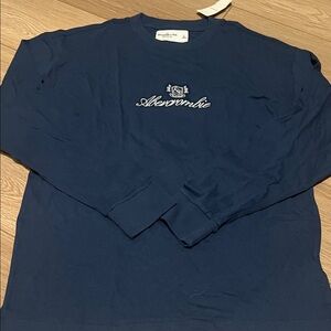 NWT Abercrombie & Fitch Navy Long Sleeve Tee